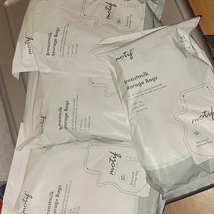 Breast milk storage bags